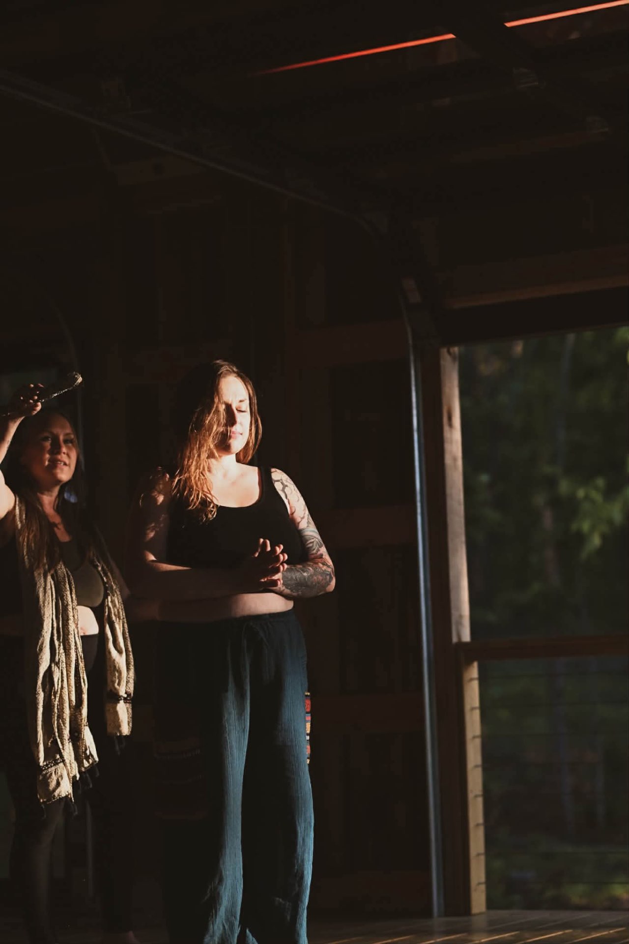 Golden hour blessing in the sanctuary